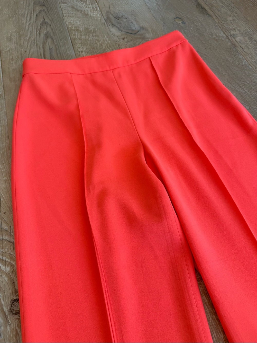 Alice + Olivia Dylan High-Waist Wide Leg Women’s Pants Orange 2 - Picture 4 of 9